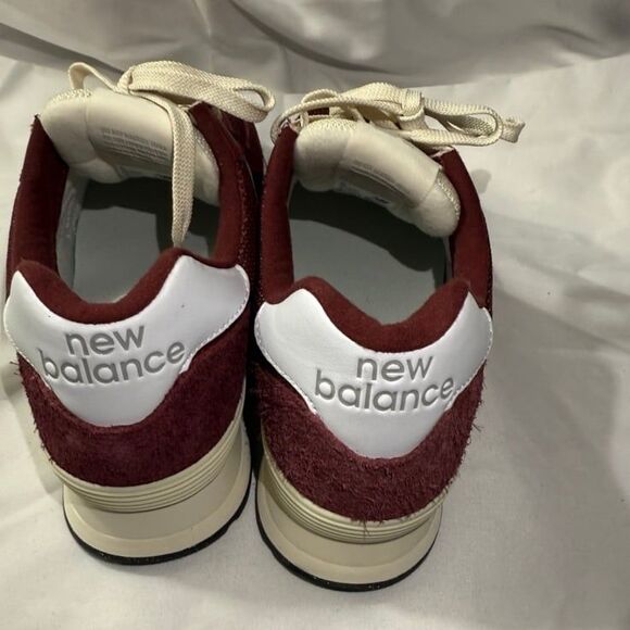 New Balance Unisex U574 Rugged Sneaker Color/ Crimson/white/Angora M/10 W/11.5